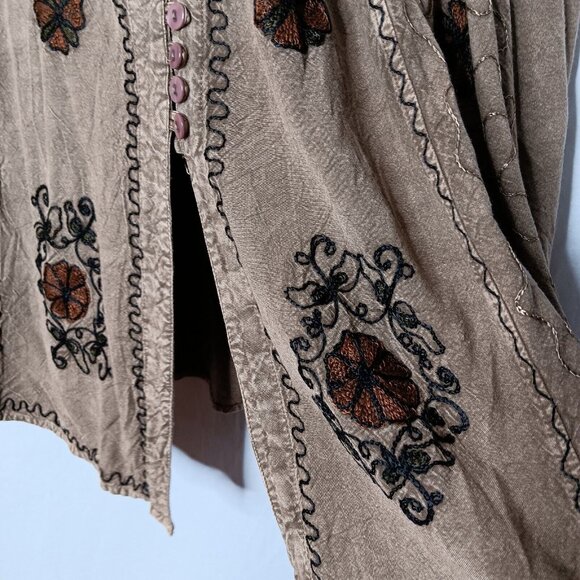 Speed Limit Medium Skirt And Shirt Outfit 2 Peice Set Hippie Embroiderd Indian - Picture 10 of 13